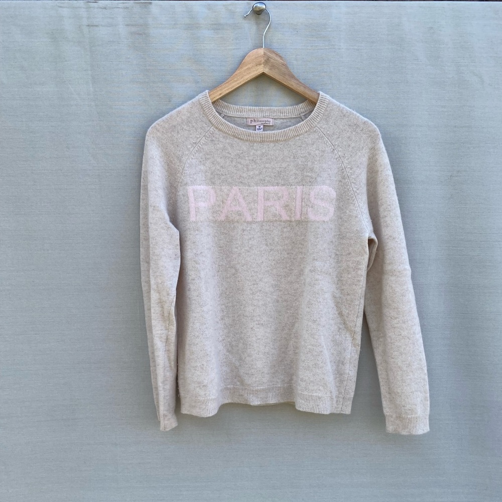 Philosophy 100% Cashmere Crew Neck Sweater
